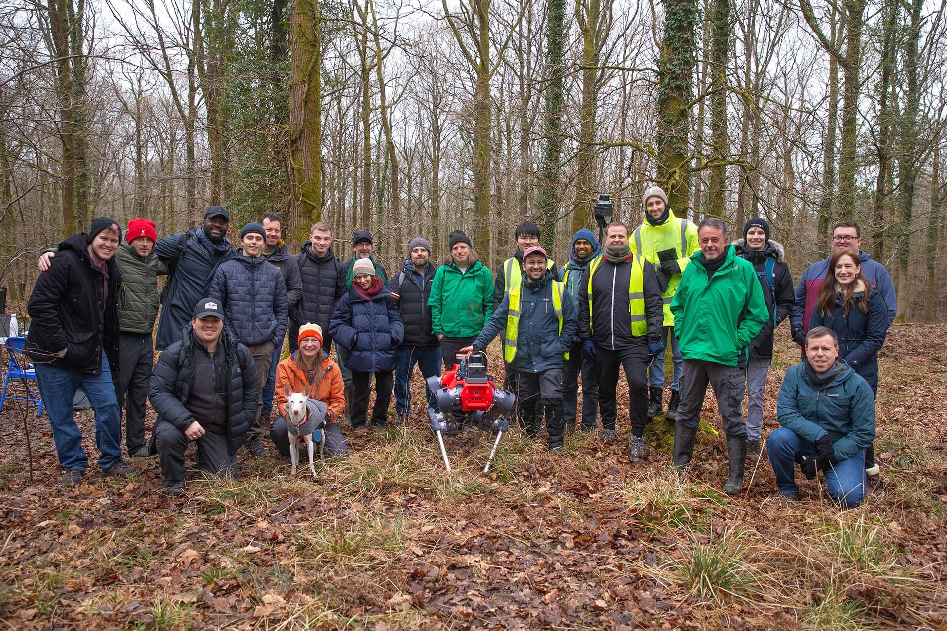 DRS team along with the attendees from Forest Research, Forestry England, Swansea University and the University of Southampton